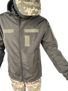Куртка тактична олива літня soft shell, Водонепроникна тактична куртка НГУ 56р. - зображення 5