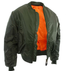 Двусторонняя куртка Mil-Tec олива 10403001 бомбер ma1 размер S - изображение 1