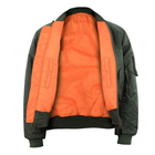 Двусторонняя куртка Mil-Tec олива 10403001 бомбер ma1 размер S - изображение 5