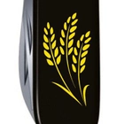 Ніж Victorinox Climber Ukraine Black "Колоси пшениці" (1.3703.3_T1338u) - зображення 3