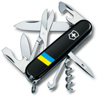 Ніж Victorinox Climber Ukraine Black "Прапор України" (1.3703.3_T1100u) - зображення 1