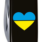 Нож Victorinox Spartan Ukraine Black "Серце Жовто-Блакитне" (1.3603.3_T1090u) - изображение 4