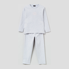 Піжама дитяча (футболка з довгими рукавами + штани) OVS 1428766 122 см Grey Melange (8052964608190) - зображення 1