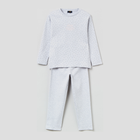 Піжама дитяча (футболка з довгими рукавами + штани) OVS 1428766 134 см Grey Melange (8052964608213) - зображення 1