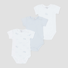 Набір боді-футболок 3 шт OVS 1595108 62 см Ballad Blue (8056608953349) - зображення 1