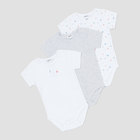 Zestaw koszulek 3 szt. OVS 1606822 68-74 cm Brilliant White (8052147121379) - obraz 1