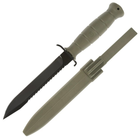 Армейский Военный Нож с Пилой Glock FM81 Олива - изображение 5
