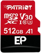Patriot EP Pro microSDXC 512GB UHS-I A1 U3 V30 + adapter (PEF512GEP31MCX) - obraz 1