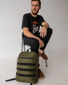 Рюкзак тактический з карманом хаки 15-20 литров - изображение 4