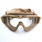 Тактические очки маска с сменными линзами баллистические очки для военных койот - изображение 10