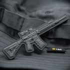 M-Tac нашивка AR-15 3D PVC Dark Grey - изображение 6