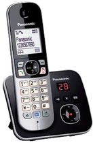 Telefon stacjonarny Panasonic KX-TG6821 PDB Czarny / Srebrny - obraz 3