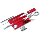 Нож Victorinox SwissCard Lite Transparent Red Blister (0.7300.TB1) - изображение 1