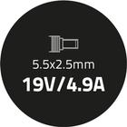 Блок живлення Qoltec для ноутбука Toshiba 19V 4.9A 90W (5.5x2.5) (50076.90W) - зображення 3