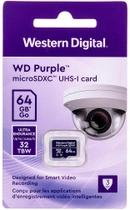 Western Digital Purple SC QD101 microSDXC 64 GB klasa 10 (WDD064G1P0C) - obraz 3