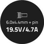 Zasilacz Qoltec do laptopa Sony 19,5V 4,7A 90W (6x4,4) (50088,90W) - obraz 3