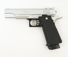 Дитячий Страйкбольний пістолет Colt M1911 Hi-Capa Galaxy G6S метал срібло - зображення 1