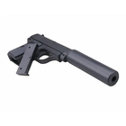 Детский страйкбольный Пистолет с глушителем COLT25 Galaxy G1A металл, пластик стреляет пульками 6 мм Черный - изображение 6