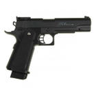 Страйкбольний пістолет з Кобурою Colt M1911 Hi-Capa Galaxy G6+ метал чорний - изображение 5