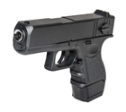 Дитячій пістолет Glock 17 mini Galaxy G16 метал чорний - зображення 6