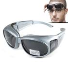 Окуляри Global Vision Outfitter Metallic (gray) чорні у сірій оправі - зображення 4