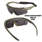 Тактичні окуляри Daisy X10-X,захисні з діоптрією,олива,з поляризацією,збільшена товщина лінз - зображення 7