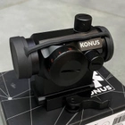 Коліматорний приціл KONUS NUCLEAR-QR 1x22, 3 MOA, широке поле зору, швидкознімне кріплення Picatinny - зображення 2