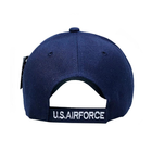 Бейсболка Han-Wild US Air Force Blue з білою вишивкою бейсбольна кепка - зображення 3
