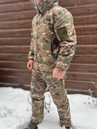 Зимовий костюм тактичний Softshell з мембраною на -20, Мультикам, розмір XXL, зимовий костюм для військових софтшел - зображення 3