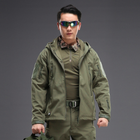 Тактическая куртка Pave Hawk PLY-6 Green 2XL мужская армейская водонепроницаемая осень-зима - изображение 4