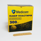 Набір пластирів на тканинній основі Medicom 19x72 мм 300 шт - зображення 1