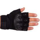 Тактичні рукавички з відкритими пальцями SP-Sport BC-8788 Колір: Чорний розмір: L - зображення 3