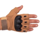 Тактичні рукавички з відкритими пальцями SP-Sport BC-8788 Колір: Хакі розмір: M - зображення 3