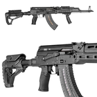 Прогумована ергономічна пістолетна рукоятка FAB Defence Gradus для платформ AK. Чорний. FAB-GRADUS-AK-BLK - зображення 2