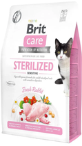 Сухий корм для кішок Brit Care Cat GF Sterilized Sensitive для стерилізованих з чутливим травленням з кроликом
