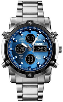 Мужские часы Skmei 1389BU Silver-Black-Blue