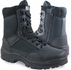 Ботинки тактические демисезонные черные Mil-Tec Side zip boots на молнии 12822102 размер 45 - изображение 1