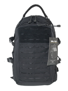 Рюкзак тактичний 20 літрів MIL-TEC Mission Pack Laser Cut, Black 14046002 - зображення 4
