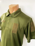 Футболка поло тактическая CoolMax tactik polo olive р.50 ОЛИВА - изображение 6