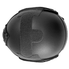 Шолом каска тактична Global Ballistics FAST Future Assault Helmet NIJ IIIA Чорна M-L - зображення 5