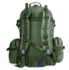 Тактический рюкзак армейский Camo Tactics 55л с отстегивающимися сумками, Стропы МОЛЛЕ Oliva - зображення 7