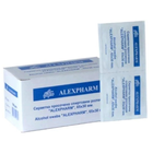 Серветка ALEXPHARM просочена спиртовим розчином, 6 х 3 см, 100 шт/уп - зображення 1