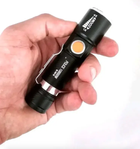 Акумуляторний ліхтар LED металевий кишеньковий ліхтарик Bl-616/4246 (заряджається від USB) Black