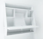 Стол навесной компьютерный с надставкой ТМ Зеус Comfy Home AirTable - IIII WT ламинированная ДСП Белый