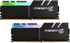 Pamięć RAM G.Skill DDR4-3200 16384MB PC4-25600 (zestaw 2x8192) Trident Z RGB czarny (F4-3200C16D-16GTZRX) - obraz 1