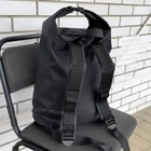 Баул-рюкзак влагозащитный тактический, вещевой мешок на 25 литров Melgo чёрный - изображение 3