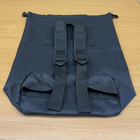 Тактичний рюкзак-баул 25 літрів Чорний Oxford 600D Flat MELGO вологозахисний речовий мішок - зображення 7