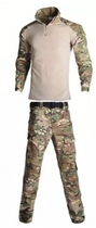 Комплект одягу мультикам літній камуфляж форма S РОСТ 165-170 СМ / 55-60 КГ військове забарвлення - зображення 1