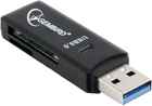 Зовнішній кардридер Gembird USB 3.0 для SD і MicroSD (UHB-CR3-01) - зображення 3