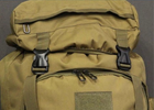 Армійський тактичний рейдовий військовий рюкзак HardTime 70л койот - зображення 9